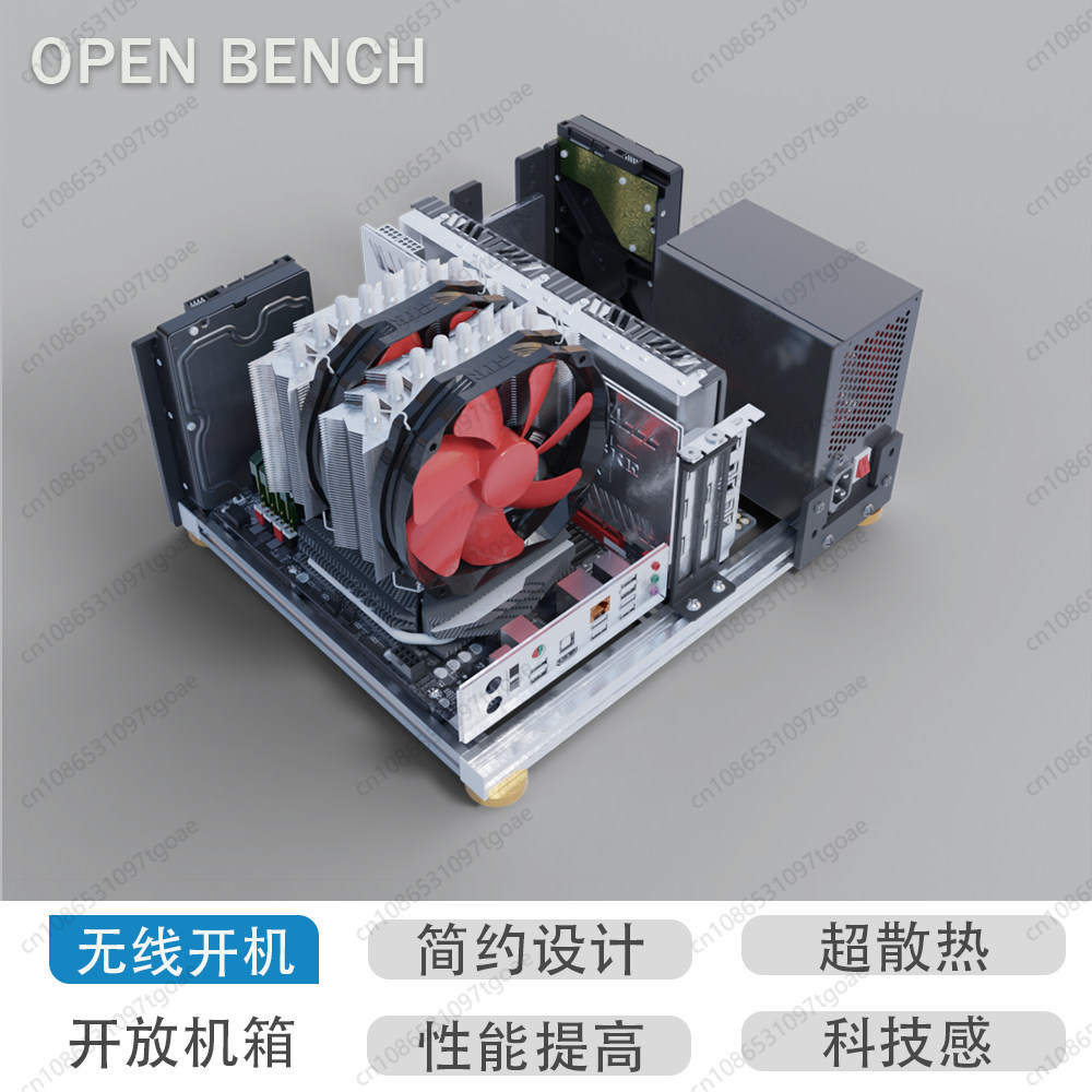 Vollaluminium Open-Air-PC-Gehä – Aluminum Open Frame Test Bench Water Cooling Bewertung und Preis
